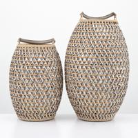 2 Large Stephen Burks for Dedon DALA Lanterns - Sold for $1,920 on 11-16-2025 (Lot 921).jpg